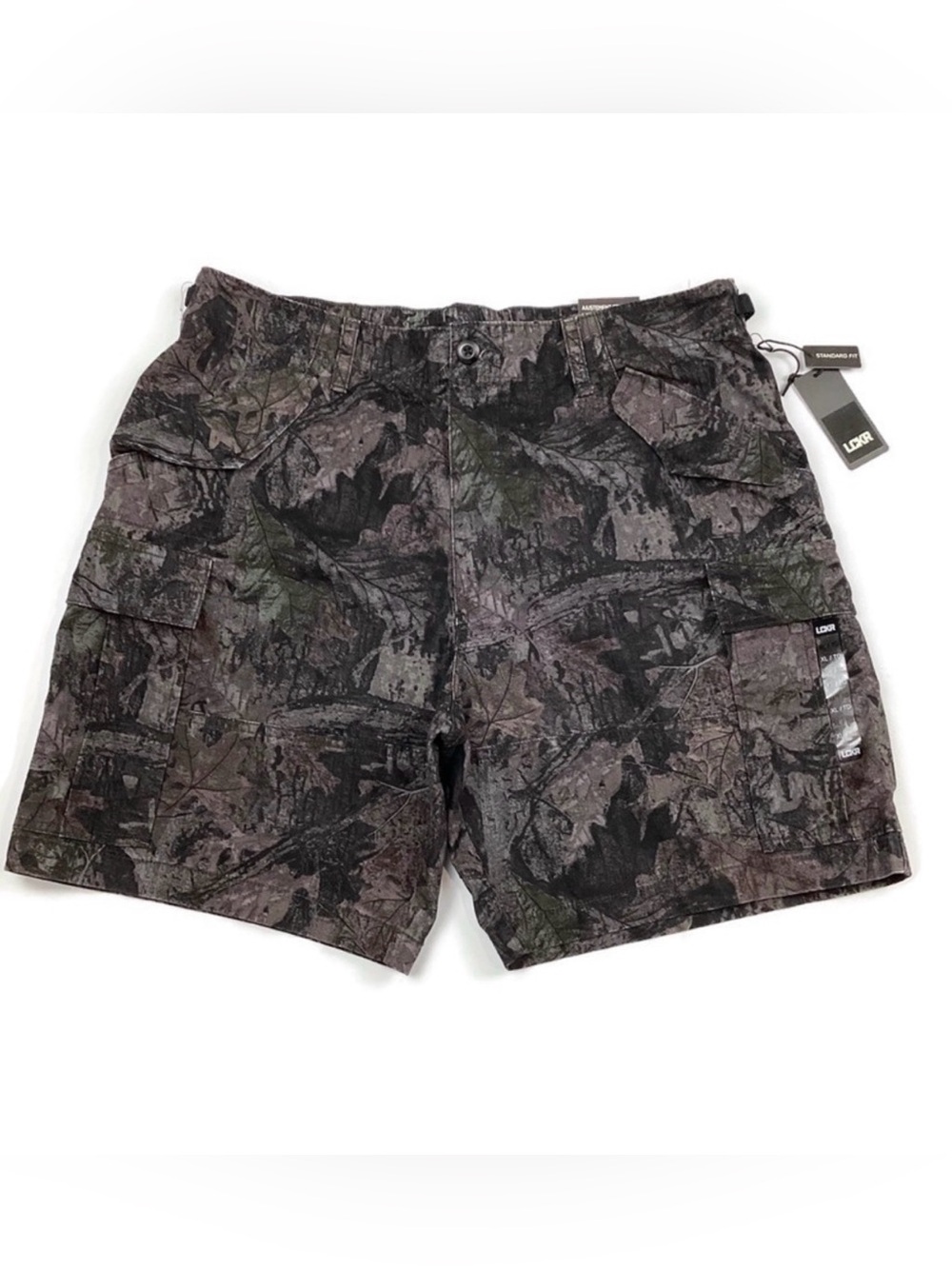LCKR Camo Cargo Shorts Black & Gray NEW! Retail $44.95